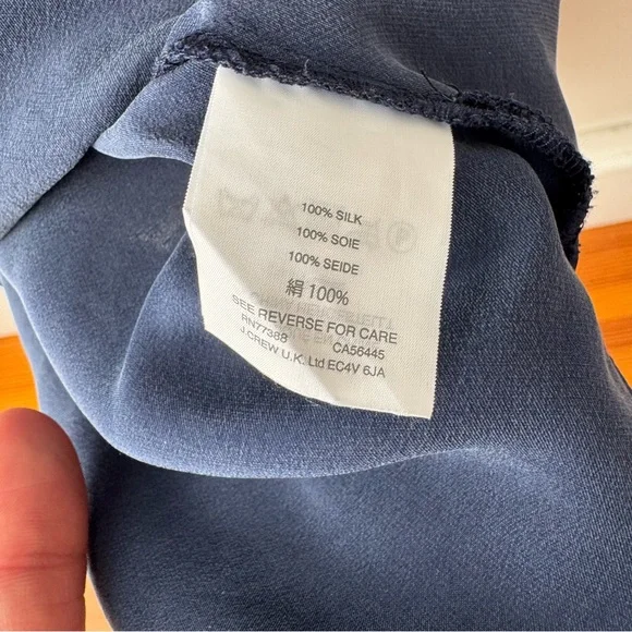 J.CREW The 2003 Washed Silk V-Neck Tank Bias Cut size 2 - Picture 6 of 11